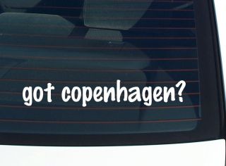 got copenhagen? CITY DENMARK FUNNY DECAL STICKER VINYL WALL CAR