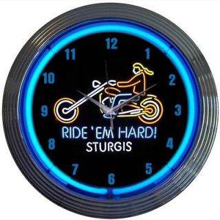 motorcycle wall clock