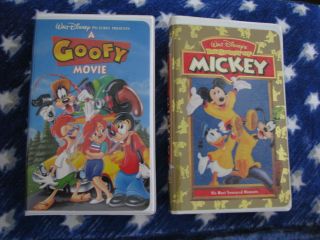   GOOFY MOVIE THE SPIRITS OF MICKEY DONALD PLUTO VIDEO CLAMSHELL