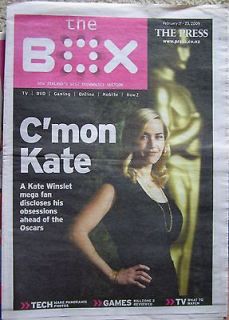 The Box tabloid newspaper Titanic star Kate Winslet cover from New 