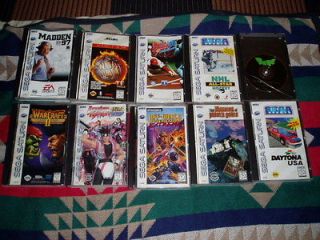 Sega Saturn Lot of 10 Games Complete with Cases, WarCraft Toshiden 