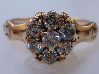 Antique diamond cluster ring in Vintage & Antique Jewelry