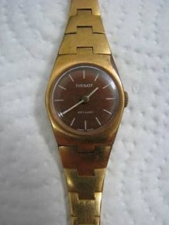 LADIES GOLD TISSOT STYLIST FOR REPAIR OR PARTS