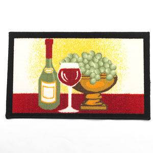 NEW KITCHEN MAT FLOOR RUG WINE AND GRAPES ACCENT RUGS GREEN RED 
