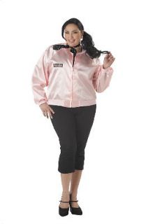 Plus Size Pink Ladies Satin Jacket size3XL 18 20