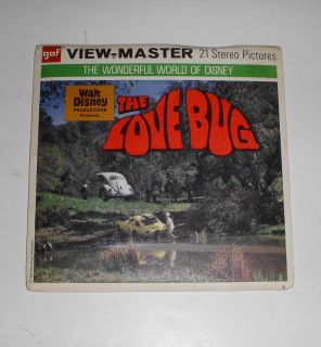 Vintage 1968 Disneys The Love Bug 3 View Master Reel Pack With 