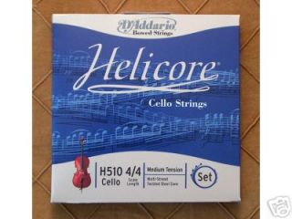 Helicore Cello Strings DAddario H510 4/4 Med. Tension