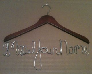 personalized wedding hanger in Bridal Accessories