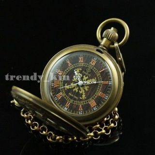   Color Copper Hollow Case Cover Hand Winding Mechanical Pocket Watch