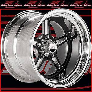   BRS035156545 Street Lite Black Race Wheel Size 15 x 15 R
