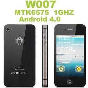 MTK6575 3.5 Dual SIM GPS Android 4.0 Smartphone 3G W007 Cellphone 