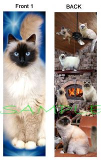 BIRMAN ☆ CAT BOOKMARK Kitten Siamese Himalayan RAGDOLL