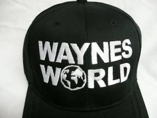 Halloween costume Waynes World hat black Official movie cap hat PARTY 