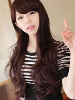 European look Fashion Long Ladys WIG Like Real Hair Party Curly Wave 