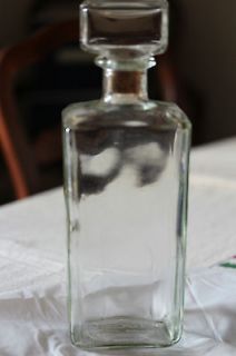 Vintage wavy glass Scotland liquor bottle SC926   stored in liquor 