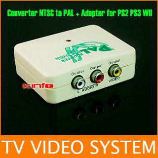 Premium NTSC To PAL Video System Converter for PS2 PS3 WII