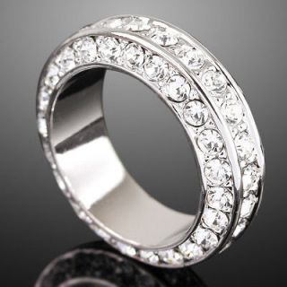 GP Swarovski Crystal Wedding Band Engagement Ring E58