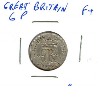 Nice 1941 Great Britain WORLD WAR II Three Pence Nice Coin. Buy or 