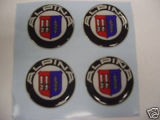 50mm Alpina Wheel Center Centre Badges Hub caps bmw
