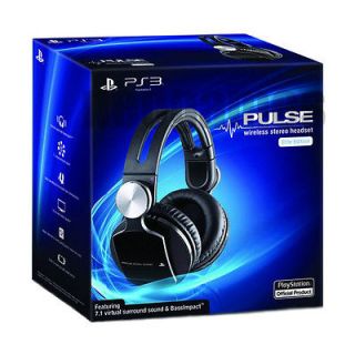 Sony PULSE ELITE EDITION Wireless Stereo PS3 Gamer Headset *BRAND NEW*
