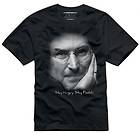 NWT In memory of Steve Jobs Mac Iphone founder Black t shirt 100% 