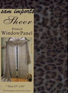   , printed Sheer window panels curtain/ dropper/ scarf valance 4pcs