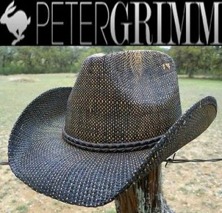 NWT GEN X Peter Grimm Drifter Hats Rock n Roll Western Cowboy Straw 