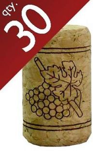 Straight Wine Bottle Corks 15/16 x 1 1/2 Bag of 30  Wine Making 