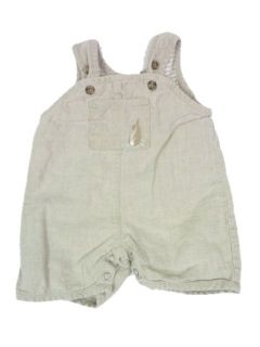 Boys Baby Gap XS up to 3 months Linen Overalls with Embroidered Bunny