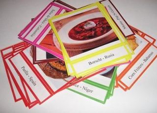 WORLD FOODS CARDS Montessori Materials Continent Box Culture Geography 