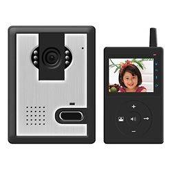 LOT SHINE WIRELESS VIDEO DOORBELL SYSTEM WITH COLOR CAMERA AND LCD 