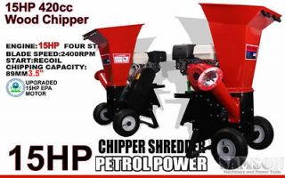   15HP EPA Professional Series Wood Chipper Cutter Leaf Mulcher Shredder