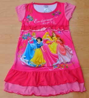 Disney PRINCESS Pink Girls Dress Size M Age 4 5 #04 New cartoon Great 