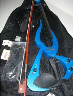   Violin Handed Metallic Electric Violin Fiddle Bow+Case+Violin String