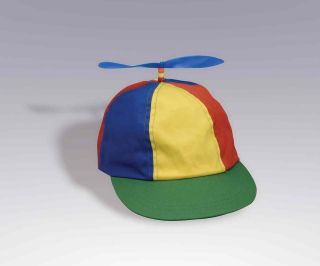   BEANIE HAT CAP MULTI COLOR CLOWN COSTUME HAT BLUE YELLOW RED GREEN