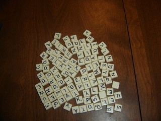 100 Scrabble Folio Tiles Miniature Plastic Travel (Complete Set)