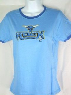 The Rock Blue Bull WWE Womens T shirt New