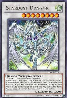 individual stardust dragon yu gi oh card