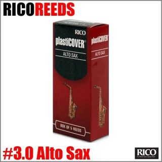 RICO Plasticover Alto Sax Reeds #3.0 5 Box RRP05ASX300   MSRP $32.00 