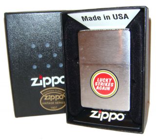 Zippo Lighter 2009 LUCKY STRIKES AGAIN 1937 Vintage Replica 1 of 75