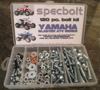 Specbolts Yamaha Blaster Bolt Kit 120 pieces YFS200 ATV QUAD plastic 