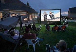 Open Air Cinema CineBox CBH16 Outdoor Home Movie Theater Screen System 
