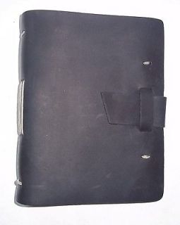 Journal,hand made leather Journal, 18th century Repro Journal Black 