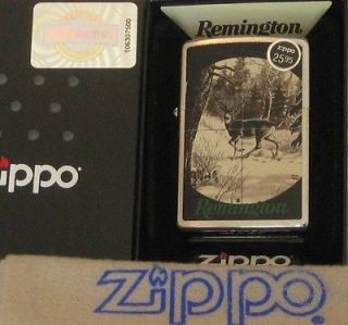 ZIPPO REMINGTON Lighter DEER in SCOPE Mint In Box 2012 Catalog