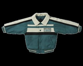 NHL Anaheim Mighty Ducks Collared Faux Leather Toddler Jacket