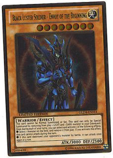 YU GI OH BLACK LUSTER SOLDIER ENVOY OF THE BEGINNING CARD LIMITED ED 