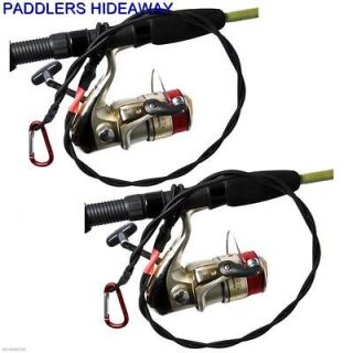 Kayak Fishing Pole Leashes ~ 2 braided bungee leashes. Secure your 