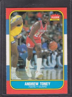 1986 Fleer Andrew Toney #114 76ers