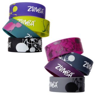 Zumba Fitness Brand New Fab Wide Rubber Bracelets Ships SO Fast Sold 