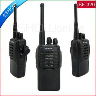   Black Walkie Talkie UHF 5W 16CH Two Way Radio BF 320 business police